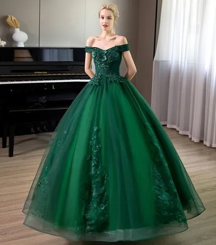 Vestido de cheap princesa verde
