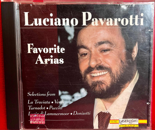 Cd Luciano Pavarotti - Favorite Arias. 1996 Laserlight 1a Ed