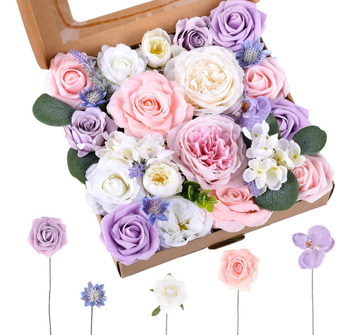 Caja Combinada De Flores Artificiales Para El Día De San Val