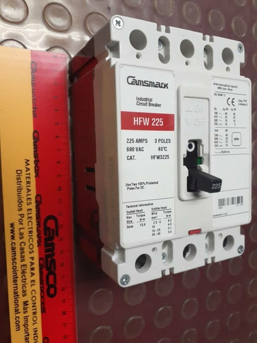 Breaker Trifásico 225 Amp Camsmack Fi 225 Hws Mayor Y Detal