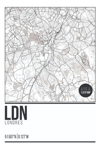 Láminas - Mapas De Ciudades (digital) Listas Para Imprimir