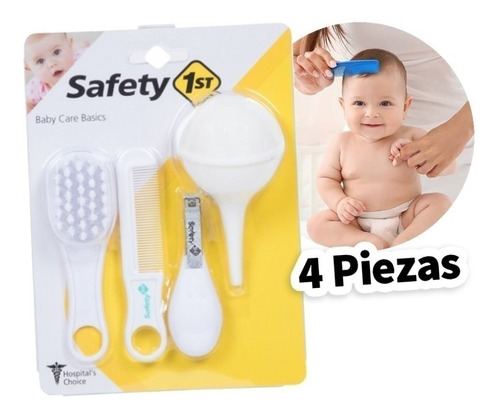 Set De Higiene Bebé Safety 4 Piezas Incluye Cortauñas Cuota