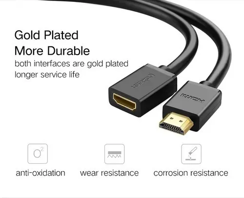 Adaptador Micro Hdmi Macho A Hdmi Hembra Ugreen, 3d Y 4k