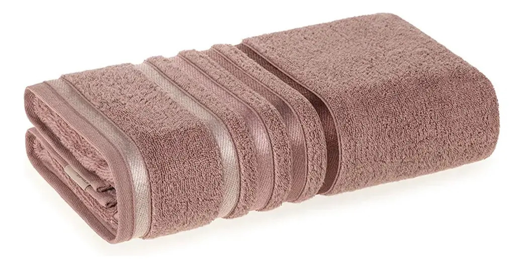 Toalha Rosto Karsten Lumina Fio Penteado 48x80 Unika 500g M2 Cor Rosa Vintage Lisa