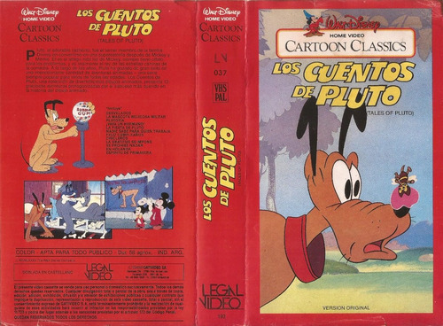 Los Cuentos De Pluto Tales Of Pluto Vhs Disney Castellano