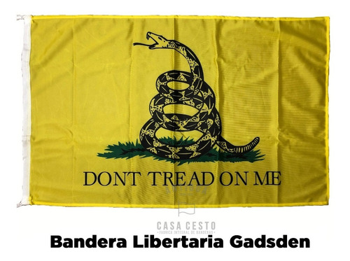 Bandera * Gadsden * Libertaria Dont Tread On Me *90x150cm*