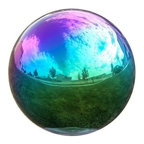 Lilys Home Gazing Mirror Ball En Arco Iris De Acero Inoxidab