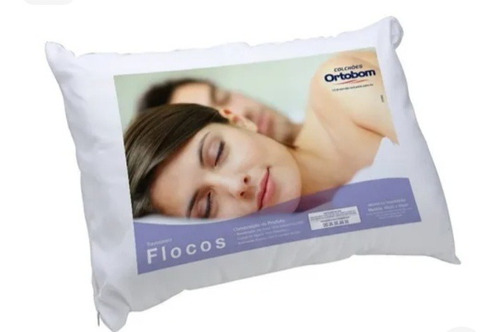 2 Travesseiros Flocos Comforto 40x60cm Ortobom - Top Of Mind Cor Branco