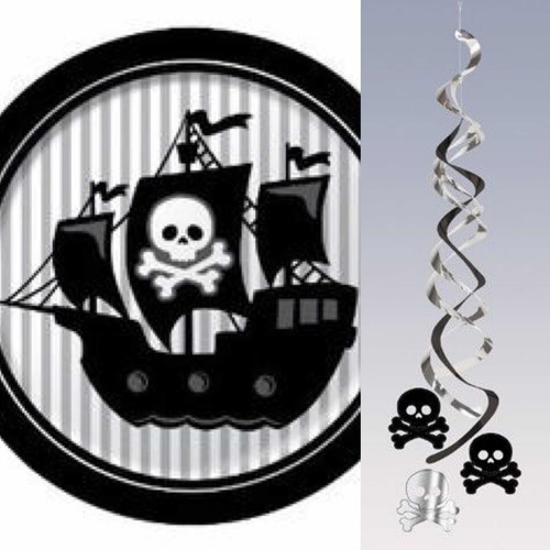 Imagen 9 de 10 de Pack Para Cumpleaños Pirata Rosado