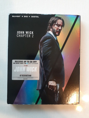 Blu-ray + Dvd John Wick Chapter 2 / Slipcover Walmart