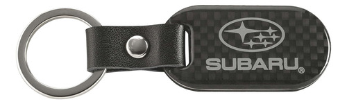 Subaru Logo Carbon Fiber Keychain Impreza Legacy Outback Oem