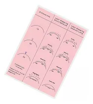 Comprar 3 Libro De Práctica De Pestañas, Tabla De Práctica, Rosa