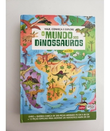 Livro Quebra Cabeças O Mundo Dos Dinossauros Usado 