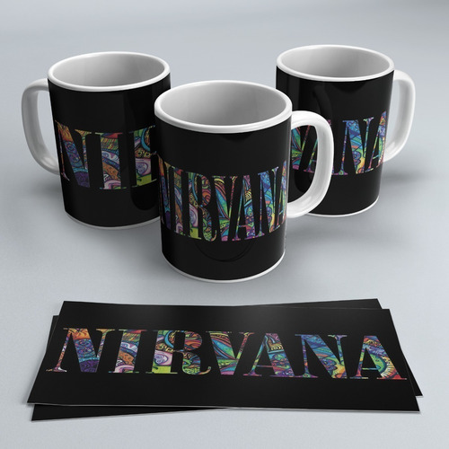 Imagen 8 de 9 de Plantillas Para Sublimar Tazas Bandas Metal Y Rock