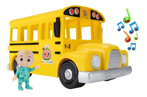 Cocomelon Bus Escolar Musical Con Figuras