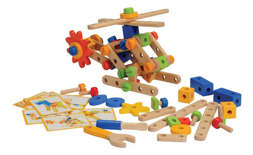Constructive Playthings Hxn-33 Cp Toys 84 Pc. Tuerca De Made