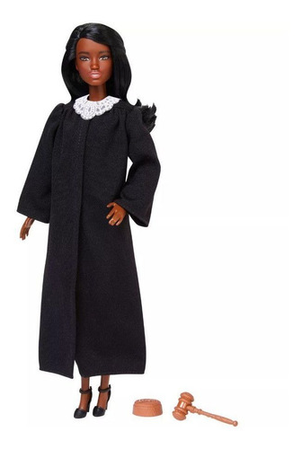 Imagem 5 de 6 de Barbie Prof. Juíza Cabelo Castanho Escuro Ms