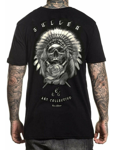 Imagem 1 de 2 de Camiseta Sullen Silver Chief Preta