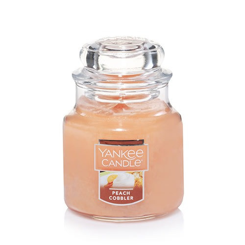 Vela Aromática Small Jar Peach Cobbler Yankee Candle
