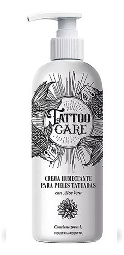 Crema Hidratante Post Tatuaje Con Aloe Vera 200ml Tattoo