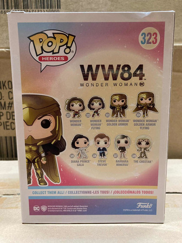Golden Armor 323 Wonder Woman 1984 Funko Pop Gal Gadot Dc