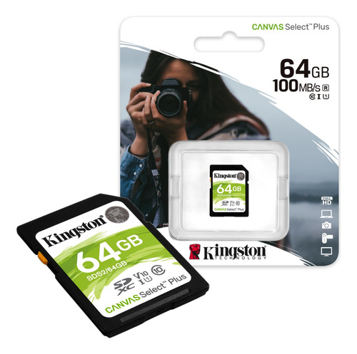 Memoria Sd 64gb Kingston Para Cámara De Video