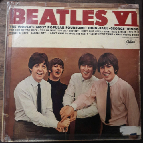 Lp Vinil (g+ Beatles Vi 1a Ed Us Mono 1965 Capitol T 2358 Gl