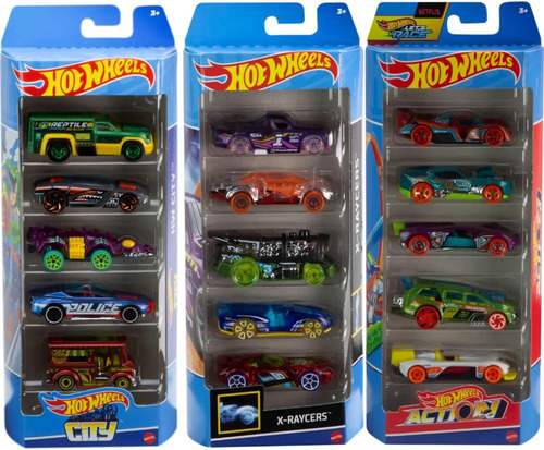 Hot Wheels Set De 5 Autos Básicos Modelo Pude Variar