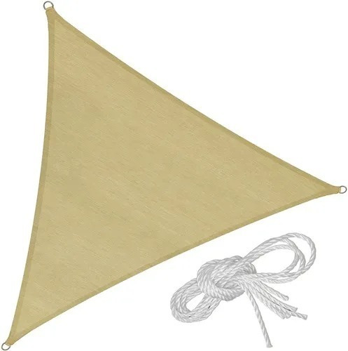 Malla Triangulo Sombra Vela Toldo Uv 3.6 X 3.6 X 3.6 +cuerda