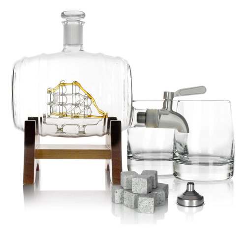 Atterstone Juego De Decantadores De Whisky De Barril,
