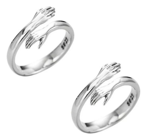 2 Anillos De Abrazo De Tamaño Ajustable Para Regalo De Parej