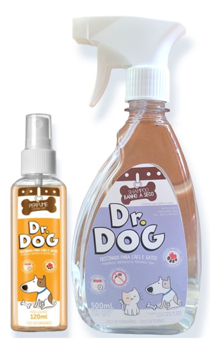 Dr. Dog Kit 1 Banho Seco + 1 Perfume Ck One - Super Promoção