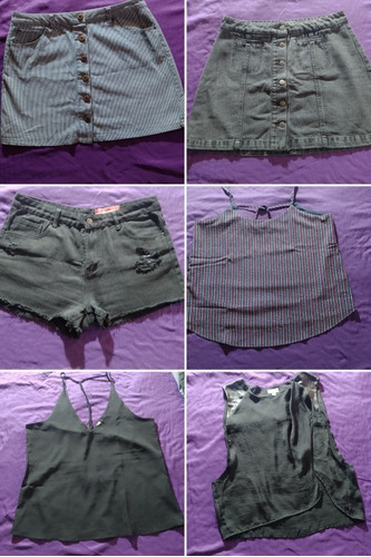 Lote Polleras, Shorts Y Tops Daniel Cassin, Piece O Cake M