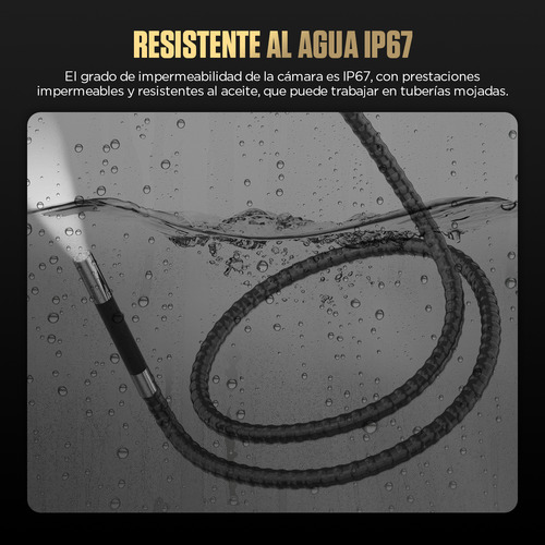 Cámara Endoscopio Automotriz 6.2mm 1080p 4 Direcciones 6 Led
