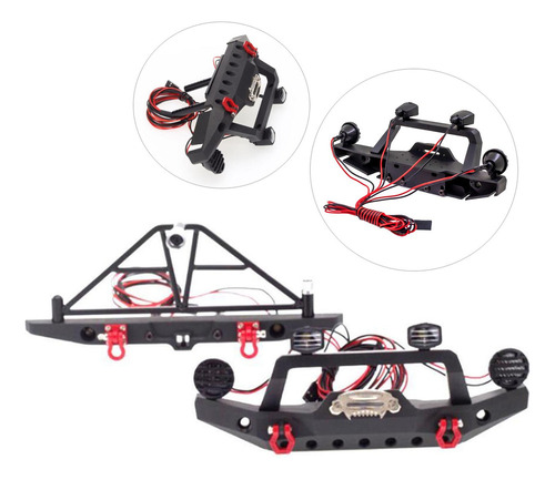 Rc Parachoques Para Axial Trx4 Conjunto Delantero Trasero