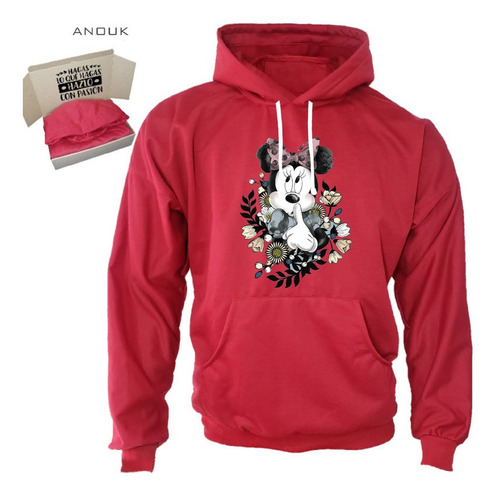 Imagen 4 de 10 de Buzo Hoodie Personalizado Saco Minnie Mouse Estampado Unisex