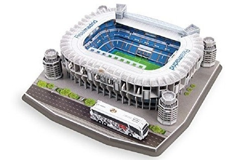 Maqueta Estadio 3d Para Armar!!! Cancha Del Real Madrid!!