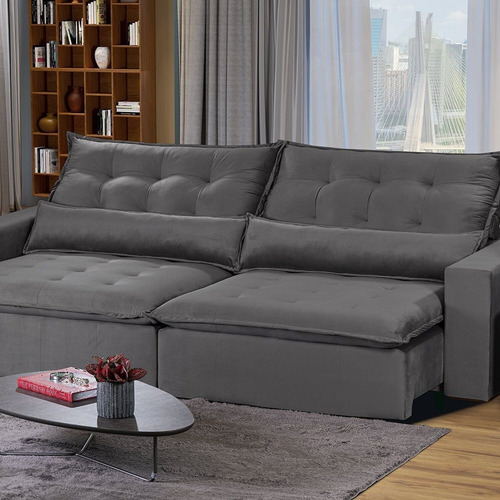 Sofá Modular Bahia 4 Lugares 230 Cm Com Molas Fc