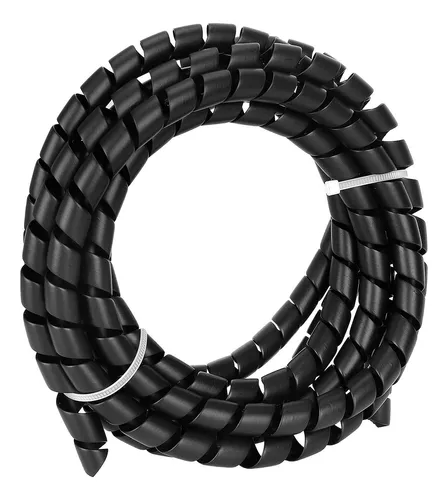 Atlanticswire Espiral reunidor organizador de cables Negro - 2 metros x  20mm.