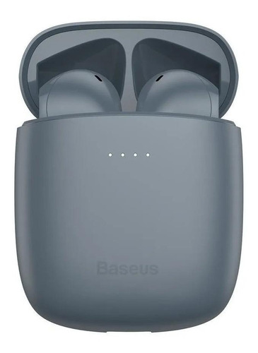 Fone de ouvido in-ear gamer sem fio Baseus W04 Pro ash grey com luz LED