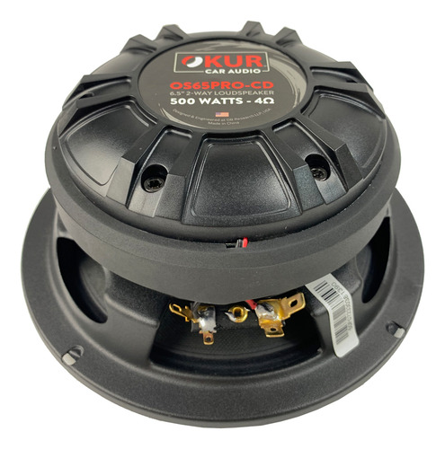 Par De Bocinas Para Auto Okur Os65pro-cd 6.5 Pulgadas 2 Vías 500 Watts Máximo 250 Watts Rms 4 Ohms Color Negro By Db Drive