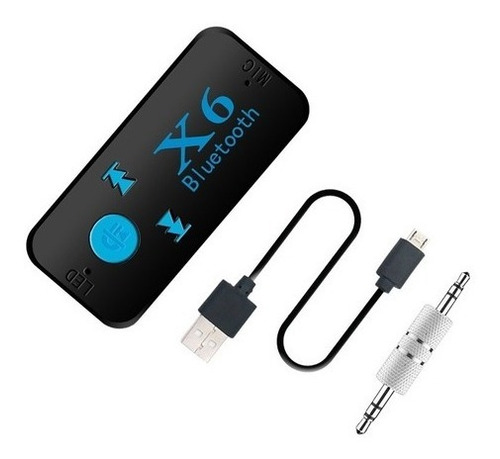 Receptor Bluetooth Audio X6 Para Carro/ Soporta  Micro Sd