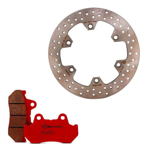 Kit Disco Y Pastilla Freno Transalp 600 1990 Brembo Italia