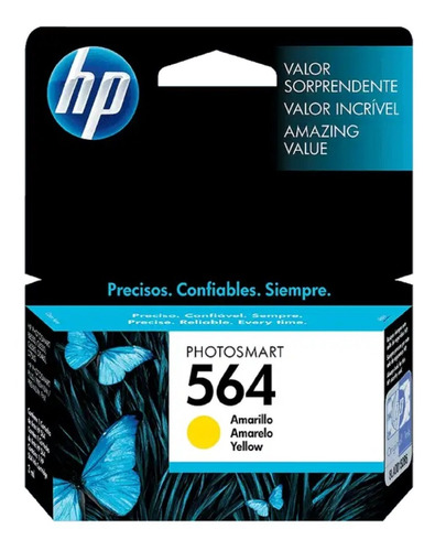 Cartucho Hp De Tinta Original 564 Amarill Cb320wl D5400 C310