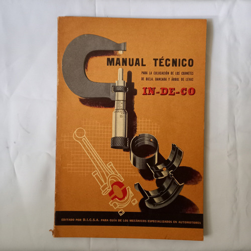 Manual Técnico Cojinetes De Biela Bancada Y Levas In-de-co