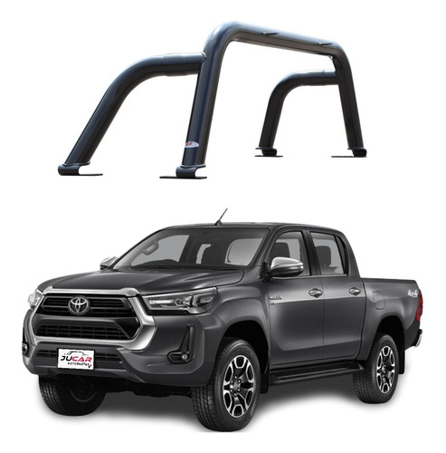 Roll Bar Porteria Sport Toyota Hilux 2006-2019 Cromo O Negro