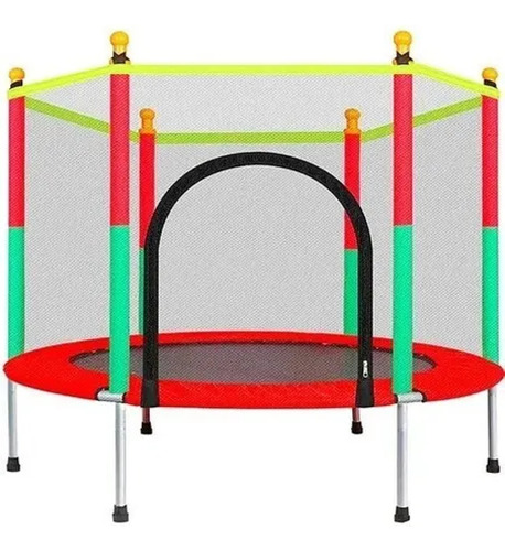 Trampolín Con Red Seguro Cama Elástica Niño Niña Mvdsport