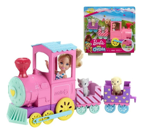 Muñeca Barbie Chelsea Set De Tren 