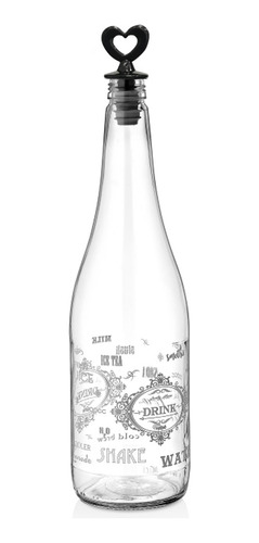 Botella Vidrio Con Tapa A Rosca Tapon Deco Pettish Online