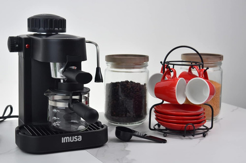 Cafetera Espresso/cappuccino Imusa Gau-18202 Negro